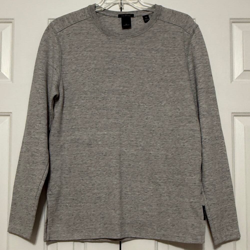 Scotch & Soda Long Sleeve Crewneck Pullover, Gray, Size L